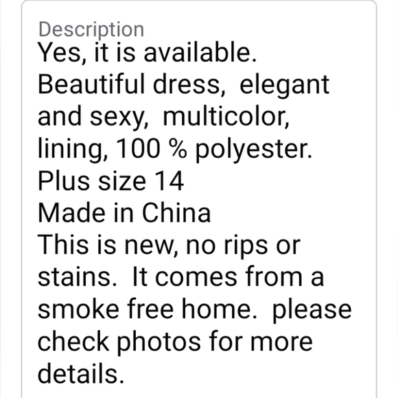 Established 1962 dressbarn size 14 multicolor maxi dress - Picture 6 of 11